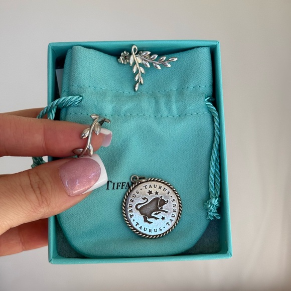 Tiffany & Co. Jewelry - DISCONTINUED BUNDLE Tiffany & Co. Taurus Zodiac pendant and Leaf ring / earrings